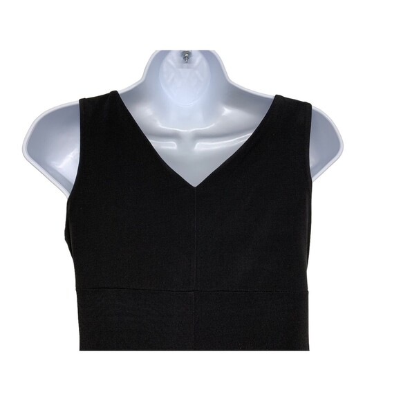 Enfocus Studio Women's size 6 Black Floral Bodice Sheath Dress Stretch Lined - Picture 7 of 9